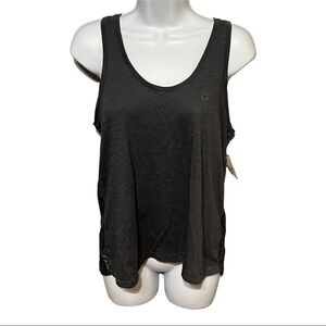 Aeropostale Layered Crochet Lace Knit Tank Top Casual Summer Essential Medium